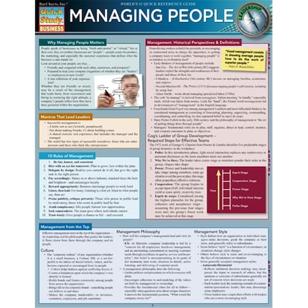 Barcharts Managing People Quickstudy Easel 9781423216469